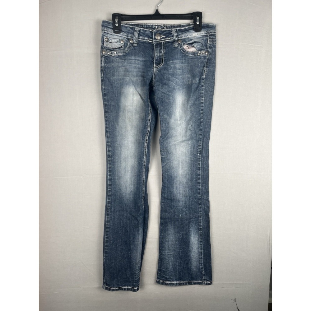Vanity Premium Collection Womens Jeans 27x33 Bootcut Blue Denim Stretch